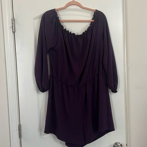 Charlotte Russe + long sleeve, short romper. 2X